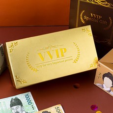 파티몬 용돈박스 부모님 생일 돈벼락 상자, 골드 박스 (선물용쇼핑백포함), 1개