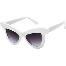 소파일라 오버사이즈 캣아이 프레임 UV400 Womens 선글라스 블랙 패션 트렌드 아이웨어 화이트