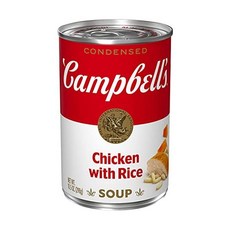 Campbell's Condensed Chicken with Rice Soup 10.5 온스 캔 12개 팩, 치킨 라이스_10.5온스(1팩)