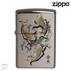 ZIPPO 지포라이터 250-18 GOLD FISH NI 정품