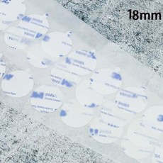 양면 원형 씰링 스탬프 스티커 자체 접착 양초 심지 제작용 100 10개, 18mm 100pcs, 18mm 100pcs