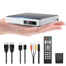 Arafuna TV용 DVD 플레이어 리모컨 및 RCA 코드가 있는 미니 플레이어 HD USB/TF 카드와 호환되는 108