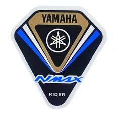 락모터스 오토바이 NMAX 로고 방패 스티커 스쿠터 데칼 방수 튜닝 포인트스티커, 1개, 블루