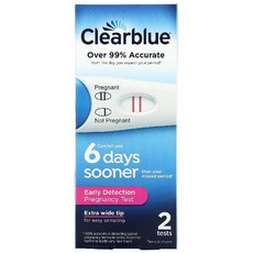 누리네 Clear Blue 얼리 임신 테스트 테스트기 2개 No.36106, 1개