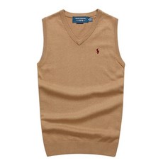 폴로 남자 면 니트 브이넥 베스트 조끼 7color