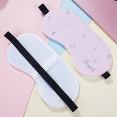 유진커머스 (5개묶음)찜질겸용 수면안대 냉온찜질용 젤팩포함 냉안대, 파스텔베이지