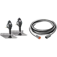 Lenco 15007-101 트림 탭 키트 12인치 X 12인치 12V 표준 장착, Tab Kit + Cable/ 20', 12" x 12", 1개