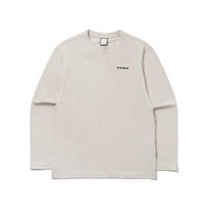 매장상품 EIDER 아이더 긴팔티 아이더 티셔츠 BASE (베이스) 남성 긴팔 라운드 티셔츠_OATMEAL GREY 342547