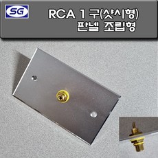 신길전자 벽부판넬 알루미늄 플레이트 70 X 115 RCA1구 샷시형 조립형 판넬, 벽부판넬 알루미늄 플레이트 RCA샷시형 조립완제품