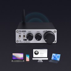 2022 미니 앰프 BT 하이파이 FX 19V XL01 디지털 트레블 조정 AUDIO 502E 파워 베이스 75W FX 오디오, XL01 Silver Color