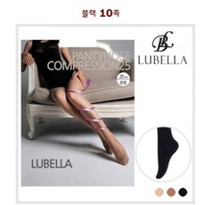 국내생산 25D 압박스타킹 블랙 10족
