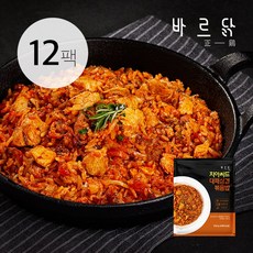바르닭 닭가슴살 곤약볶음밥 치아씨드&대패삼겹볶음밥, 12팩, 250g