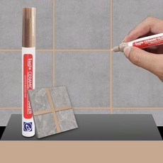 1/4Pcs 방수 화이트 벽 타일 마커 펜 그라우트 복원 갭 수리 욕실 바닥 솔기 페인트 필링 건설 도구, 05 Light Brown_03 3 Pcs, 3개