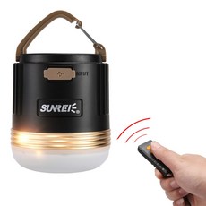 SUNREI cc3 LED 캠핑 랜턴 550루멘 USB 충전 휴대용 조명 9900mah 방수, 1