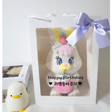 [쇼핑백 포함] / 토끼인형 / 리코인형 / 생일선물 / 레터링 가능 / 아리벌룬, 1번, 화이트