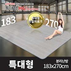 (주)한일의료기 거실용 초특대형전기장판 전기매트, HG/특대형 183x270cm 분리난방