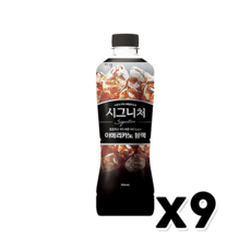쟈뎅 시그니처 아메리카노블랙 대용량커피음료 900ml x 9개