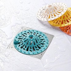 하수구거름망 싱크대배수망 머리카락거름망 실리콘 욕실거름망 욕실머리카락거름망 배수구캡 하수구망, 옐로우