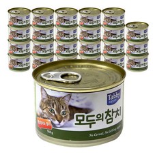 테비 모두의참치 고양이캔 참치 160g, 흰살참치 + 멸치 혼합맛, 24개