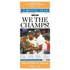 TORONTO RAPTORS NBA CHAMPS TORONTO STAR 6-14-2019, 상세내용참조