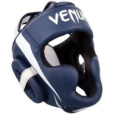 Venum 베넘 엘리트 헤드기어 131919, Venum White/Navy Blue 131919, One Size