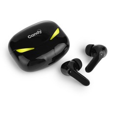 캔디 8g 초경량 초미니 사이즈 TS-21G 완전 무선 이어폰 블루투스 방수iIPX5 싱글 듀얼 모드, 블랙, 1개