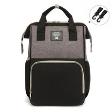 기저귀가방 아기 방수 배낭 패션 엄마 출산 어머니 브랜드 교환 엄마용 간호, 1) TQ02-Black gray