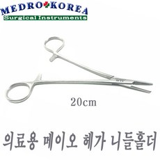 Medro-Korea 의료용 겸자 메이오 헤가 니들홀더, 1개, 메이오-헤가 니들홀더 20cm