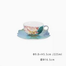 로얄 플라워 애프터눈 티팟 플레이트 컵 쏘서, Big Cup Saucer, 1개