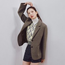 LAP 공식브랜드관 헤링본 싱글2버튼 자켓 AP4WJA63