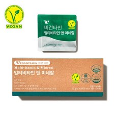 비건타민 멀티비타민 앤 미네랄 1개월분 (30포x1박스), 1개, 72g