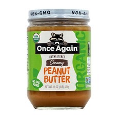 Once Again Creamy Peanut Butter 원스어게인 크리미 피넛 버터 454g, 1개