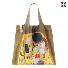 명화 클래식 장바구니-키스 휴대용 접이식 빅사이즈 에코백