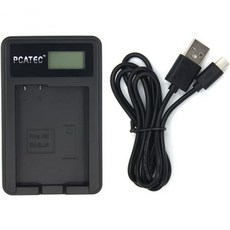 2754691 PCATECNIKON EN-EL14 지원 신형 USB 충전기 LCD 부착 4단계 표시 사양 D5200/D3100/D3200/D5100, USB 충전기☆LCD포함, 1개