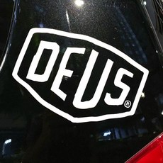 데우스 스티커 DEUS 감성캠핑 데칼 스티커, 데우스A-L, 옐로우형광, 1개