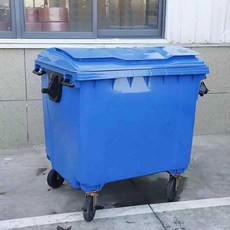 1100L 쓰레기통 캠핑트레일러 휴지통 대형쓰레기통, 1개, 12. 1100리터 그레이+페달
