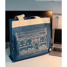 [NEW]런던 DAUNTBOOKS 돈트북스 캔버스숄더백 데일리백 틸컬러 (Teal green)