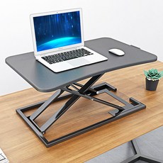 수동모션데스크 서서하는 책상 자동높이조절 졸음방지 스탠딩 워크 벤치, 1-노블 블랙