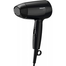 [스페인직송] 필립스 에센셜 케어 BHC010/10 블랙 드라이어 1200 W - 헤어 드라이어 (블랙 핸들에 구멍±, 단일옵션, 단일옵션