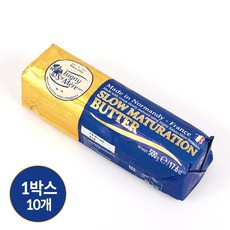 이즈니 고메버터 500g 10개 프랑스 무염 발효 버터 (아이스박스포함), 1박스
