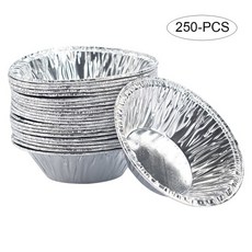 타르트틀 에어프라이어 휘낭시에 마들렌틀250pcs 쿠키 머핀 일회용 알루미늄 호일 베이킹 도구 컵케익 치즈 계란 타트 금형 라운드 요리 과자 베이킹 도구, 250 개