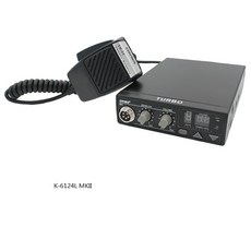 K-6124L MKII 27 MHz 해양 CB 트랜시버 해양 CB 라디오 6 밴드 240 채널 4W 전송 전력, Black