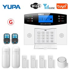 알람 스마트 센서 Tuya-와이파이 GSM 경보 시스템 433MHz 무선 홈 도난 보안 문 창 집 작동 Tuya 생활, 07 G_03 AU 플러그_01 english, 1개