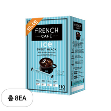 프렌치카페 카페믹스 아이스 부드러운 블랙 660g, 6g, 110개입, 8개