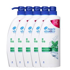 헤드앤숄더 쿨 멘솔 샴푸, 550ml, 5개