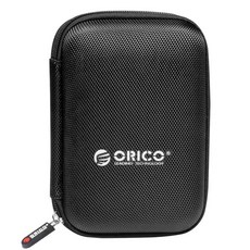 SSD케이브 HDD케이스 도크 ORICO 하드 디스크 보관 보호용 휴대용 케이스 단색 가방 2.5 인치, 1개, 01 Black