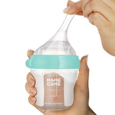 마미꼬미 배앓이방지 출산선물 안전한 실리콘젖병 150ml, S-(0~3개월), 퓨어민트