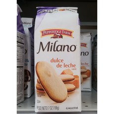 Pepperidge Farm Milano Dulce De Leche sabor Cookies 페퍼리지 팜 밀라노 둘스 데 레체 쿠키(198g) 2팩, 2개