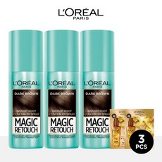 매직 리터치 새치 스프레이 75ml 3개+오일샤쉐 2매(랜덤)