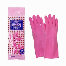 미디엄 고무 재질 장갑 단보 중간사이즈 Pink + 57358었앝, 이 상품이 마음에 들어여